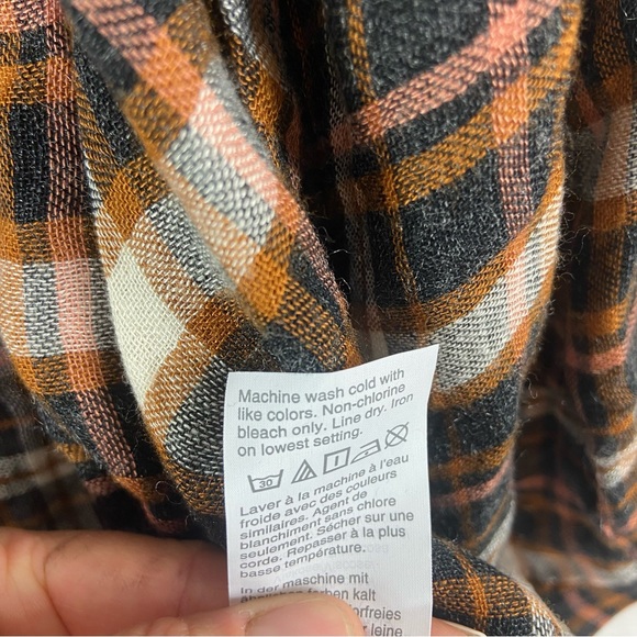 Madewell Plaid Gauze Double-Tie Wrap Top. NWT. Size large - Picture 12 of 16